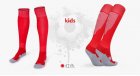 Kid soccer socks red colors