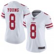 Women San Francisco 49ers #8 Steve Young nike white Color Rush Limited Jersey