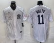 Nike New York Yankees #11 Anthony Volpe white MLB baseball Jersey Joint name -BD 01