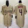 Nike Arizona Diamondbacks #4 Ketel Marte beige mlb jerseys-BD