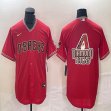 Nike Arizona Diamondback blank red majestic baseball Jersey 02