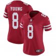 Women San Francisco 49ers #8 Steve Young nike red Color Rush Limited Jersey