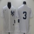 Nike New York Yankees #3 Babe Ruth White majestic baseball Jersey-BD 01