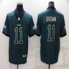 Philadelphia Eagles #11 Carson A.J. Brown green drift Color Rush Limited Jersey -BD