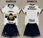 2025-2026 Pumas UNAM club white black kid soccer jerseys home