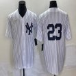 Nike New York Yankees #23 white throwback majestic mlb baseball Jerseys