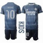 2025-2026 Real Madrid club #10 MODRIC blue kid soccer jerseys away