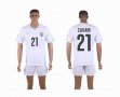 2014 Uruguay world cup CAVANI 21 white soccer jersey away