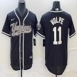 Nike New York Yankees #11 Volpe black majestic baseball Jerseys Joint name 02