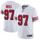 Youth 49ers #97 Nick Bosa nike white Color Rush Limited Jersey-BD
