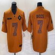 Dallas Cowboys #7 Trevon Diggs 2023 Brown Salute To Service Limited Jerseys