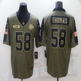 Nike Kansas City Chiefs #58 Derrick Thomas green 2021 Salute to Service Limited Jersey