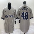 Nike New York Yankees #48 Rizzo gray majestic baseball Jersey-BD - 副本