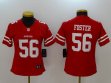 Women San Francisco 49ers #56 Reuben Foster red Color Rush Limited Jersey