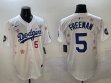 2025 Nike Los Angeles Dodgers #5 Freddie Freeman white fashion majestic baseball jerseys Sakura plate