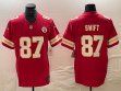 Nike Kansas City Chiefs #87 Swift red Vapor F.U.S.E. Limited Jersey 03