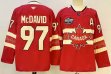 Canada #97 Connor McDavid red hockey jerseys-PD