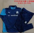 2025-2026 Marseilles club navy soccer uniforms with Long Trousers B25127