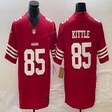 Nike San Francisco 49ers #85 George Kittle red Nike Vapor F.U.S.E. Limited Jersey
