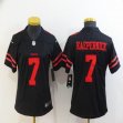 Women San Francisco 49ers #7 Colin Kaepernick black nike Color Rush Limited Jersey