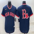 Nike Boston Red Sox blank blue majestic MLB baseball jerseys-BD