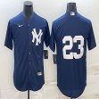 Nike New York Yankees #23 blue majestic baseball Jerseys-BD