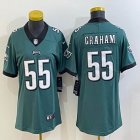 Youth nike Philadelphia Eagles #55 Brandon Graham green Color Rush Limited Jersey