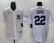 Nike New York Yankees #22 Juan Soto white MLB baseball Jersey Joint name -BD 03