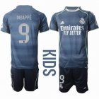 2025-2026 Real Madrid club #9 MBAPPE kid soccer jerseys away