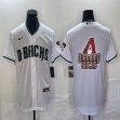 Nike Arizona Diamondback blank white majestic baseball Jersey 02