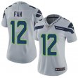 Women Seattle Seahawks #12 Fan Nike gray Color Rush Limited Jersey