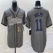 Nike New York Yankees #11 Anthony Volpe Hemp Gray majestic baseball Jerseys Joint name 01