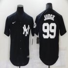 Nike New York Yankees #99 Aaron Judge black majestic baseball jersey-WL