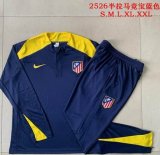 2025-2026 Atletico Madridl club blue soccer uniforms with Long Trousers B2580