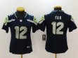 Women Seattle Seahawks #12 Fan Nike blue Color Rush Limited Jersey