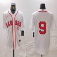 Nike Boston Red Sox #9 white majestic baseball Jersey 01