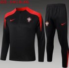 2024-2025 Portugal team black red soccer uniforms with Long Trousers B901