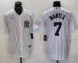 Nike New York Yankees #7 Mickey Mantle white MLB baseball Jersey Joint name -BD