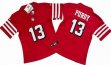 Women San Francisco 49ers 13# Brock Purdy throwback red Nike Vapor F.U.S.E. Limited Jersey