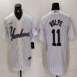 Nike New York Yankees #11 Anthony Volpe white MLB baseball Jersey Joint name -BD 08