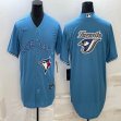 Nike Toronto Blue Jays blank skyblue majestic baseball Jerseys