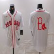 Nike Boston Red Sox blank white majestic baseball Jersey 03