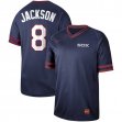 Nike Chicago White Sox #8 Bo Jackson blue throwback baseball jersey