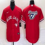 Nike Toronto Blue Jays blank red majestic baseball Jerseys 01