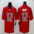 Tampa Bay Buccaneers #12 Tom Brady red Color Rush Limited jersey