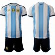 2026 World Cup Argentina Team white skyblue soccer jerseys home