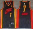 Nike oklahoma City Thunder #7 Chet Holmgren black orange basketball jerseys