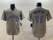 Nike Toronto Blue Jays #11 Bo Bichette gray majestic baseball Jersey-BD