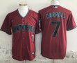 Nike Arizona Diamondback #7 Corbin Carroll red baseball jerseys-YC