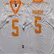 Tennessee Volunteers #5 Hendon Hooker white college NCAA Jersey